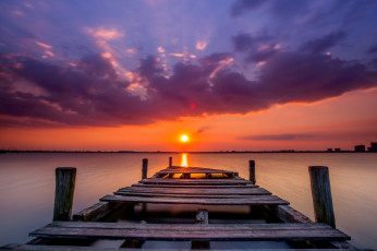 Картинка природа восходы закаты закат горизонт