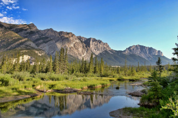 Картинка природа реки озера река лес