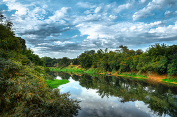 Картинка природа реки озера река лес