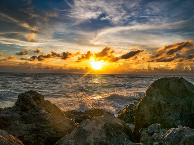 Обои картинки фото природа, восходы, закаты, рассвет