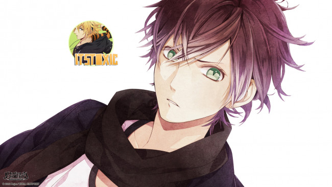 Обои картинки фото аниме, diabolik lovers, взгляд, парень, арт