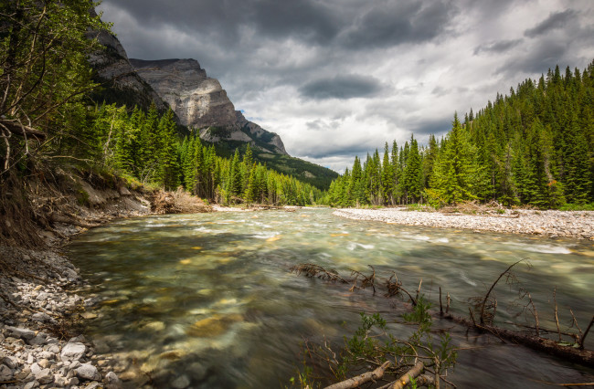 Обои картинки фото природа, реки, озера, горы, лес, река