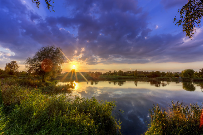 Обои картинки фото природа, восходы, закаты, рассвет