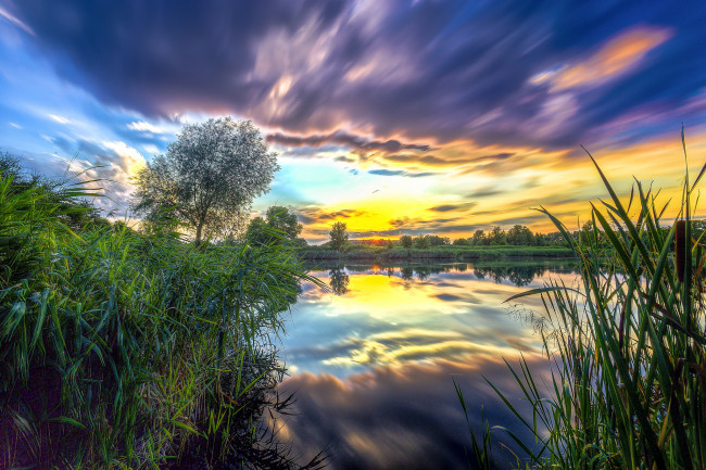 Обои картинки фото природа, восходы, закаты, рассвет