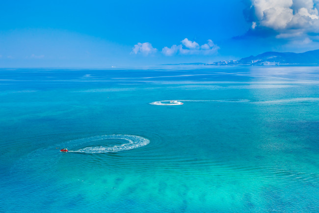 Обои картинки фото природа, моря, океаны, море, горизонт, небо