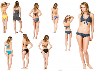 Картинка девушки sarah+mutch блондинка модель купальники