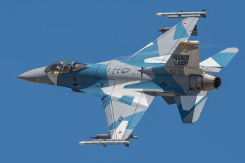 Картинка f-16c авиация боевые+самолёты истребитель