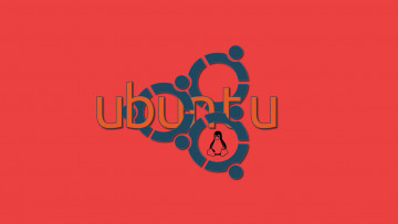 Картинка компьютеры ubuntu+linux логотип фон