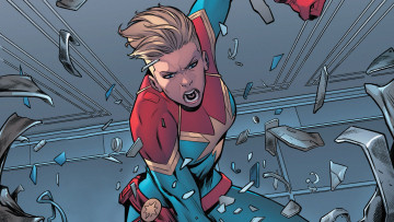 Картинка рисованное комиксы captain marvel