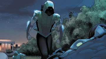 Картинка рисованное комиксы green arrow