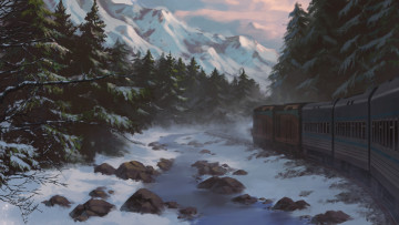 Картинка рисованное природа dao