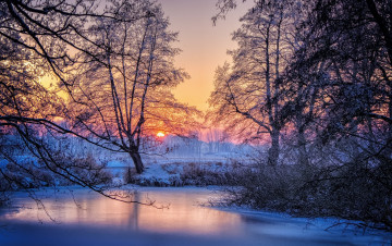 Картинка природа восходы закаты простор