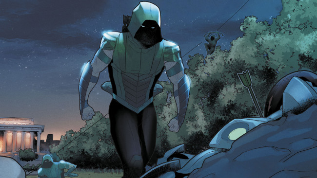 Обои картинки фото рисованное, комиксы, green, arrow