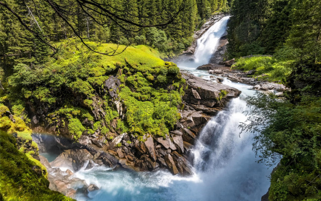 Обои картинки фото природа, водопады, простор