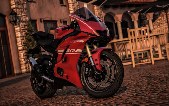 Обои картинки фото видео игры, grand theft auto v, дизайн, grand, theft, auto, v, байк, городок