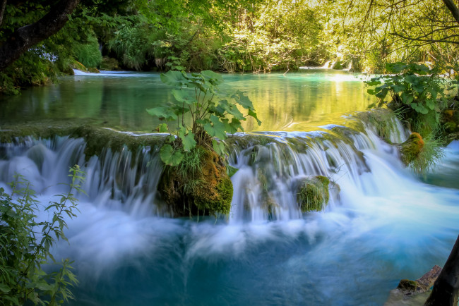 Обои картинки фото природа, водопады, простор