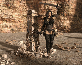 Картинка 3д+графика фантазия+ fantasy фон девушка взгляд