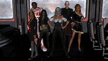 Картинка 3д+графика эльфы+ elves фон взгляд эльфийки