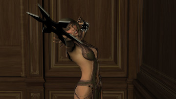 Картинка 3д+графика фантазия+ fantasy фон взгляд девушка змея