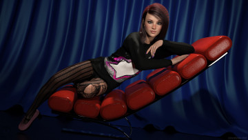 Картинка 3д+графика люди+ people фон взгляд девушка