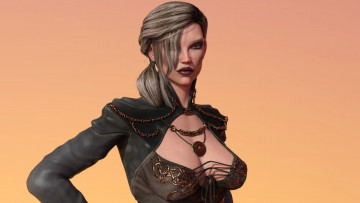 Картинка 3д+графика люди+ people взгляд девушка фон