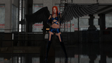 Картинка 3д+графика существа+ creatures девушка взгляд фон