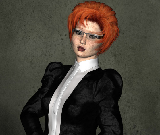 Обои картинки фото 3д графика, люди , people, фон, девушка, взгляд