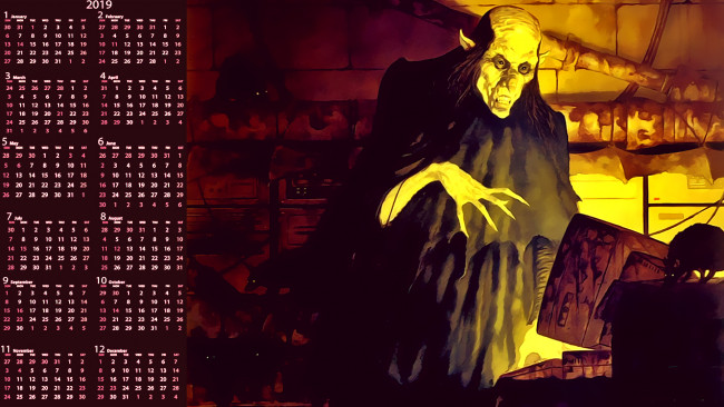 Обои картинки фото календари, фэнтези, существо