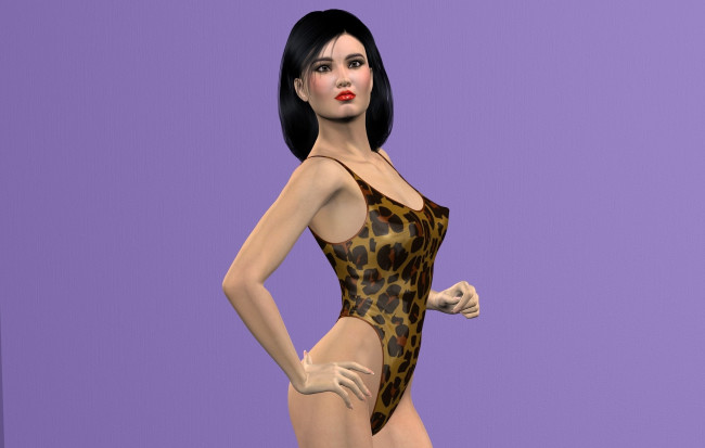 Обои картинки фото 3д графика, люди , people, девушка, фон, взгляд