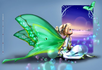 Картинка календари фэнтези крылья фея calendar 2019 девочка