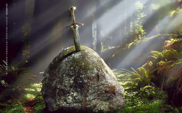 Картинка календари фэнтези 2019 calendar природа дерево растение лес оружие камень