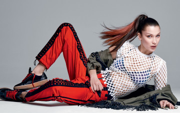 Картинка bella+hadid девушки bella hadid девушка модель красавица стройная сексуальная поза макияж причёска фигура наряд стильная мода