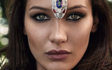 Картинка bella+hadid девушки bella hadid портрет лицо девушка модель красавица стройная сексуальная поза макияж причёска фигура наряд стильная мода