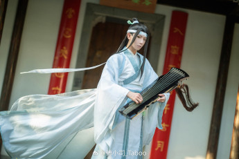 Картинка мужчины -+креатив +косплей лань ванцзы гуцинь костюм