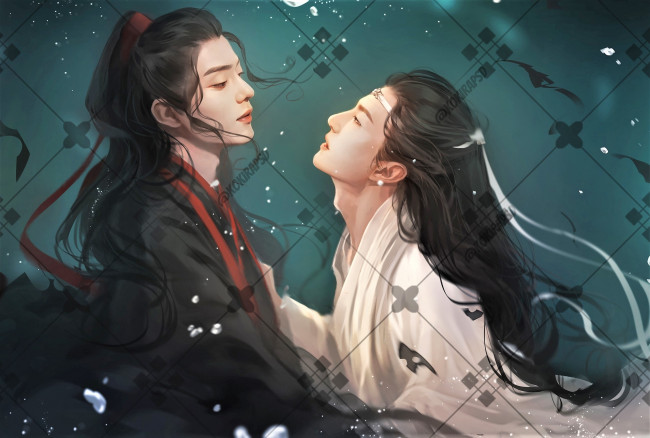 Обои картинки фото рисованное, кино,  мультфильмы, вэй, усянь, лань, ванцзы