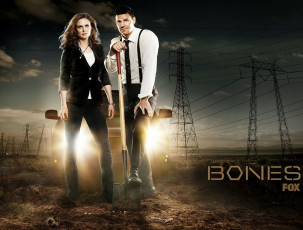 Картинка кино+фильмы bones полицейские лопата свет провода