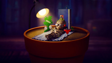 Картинка groot`s+first+steps+||+2022 мультфильмы i+am+groot мультфильм комедия фантастика groots first steps персонаж