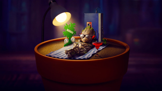 Обои картинки фото groot`s first steps || 2022, мультфильмы, i am groot, мультфильм, комедия, фантастика, groots, first, steps, персонаж