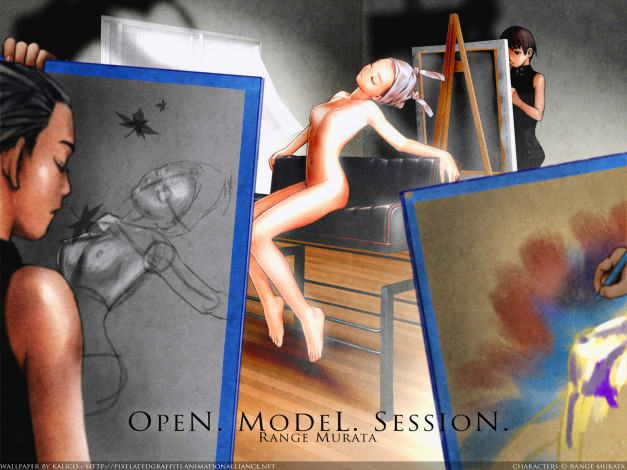 Обои картинки фото аниме, range, murata, artbook