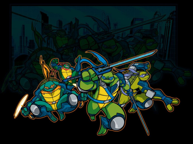 Обои картинки фото мультфильмы, tmnt