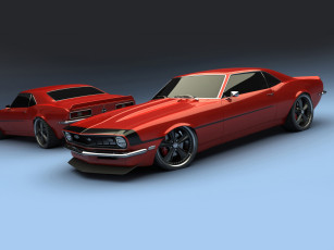 Картинка camaro concept ss 2+2 1967 автомобили 3д