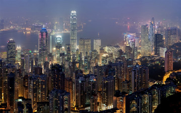 Картинка города гонконг китай