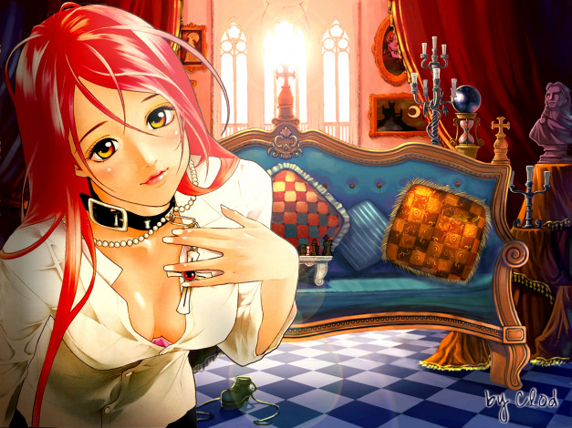 Обои картинки фото аниме, rosario, vampire