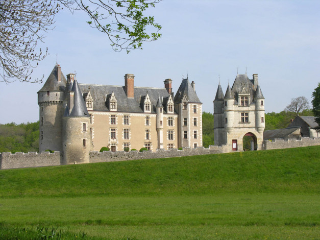 Обои картинки фото montpoupon, france, города, замки, луары, франция