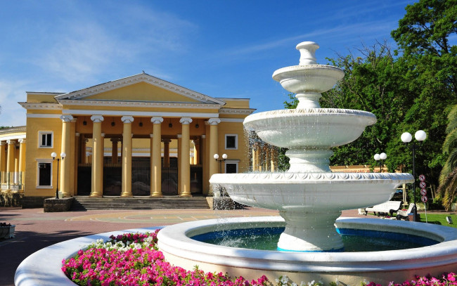 Обои картинки фото города, фонтаны