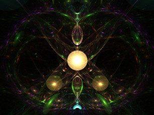 Картинка 3д графика fractal фракталы тёмный узор