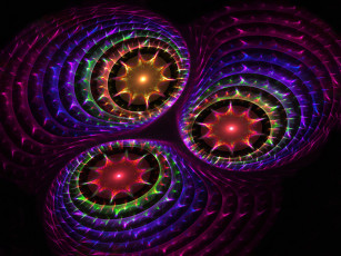 Картинка 3д графика fractal фракталы узор абстракция