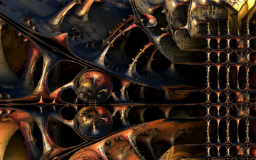 Картинка 3д графика fractal фракталы абстракция