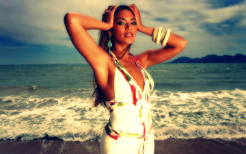обоя beyonce, knowles, музыка, море