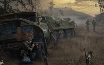 Картинка shadow of chernobyl видео игры свалка